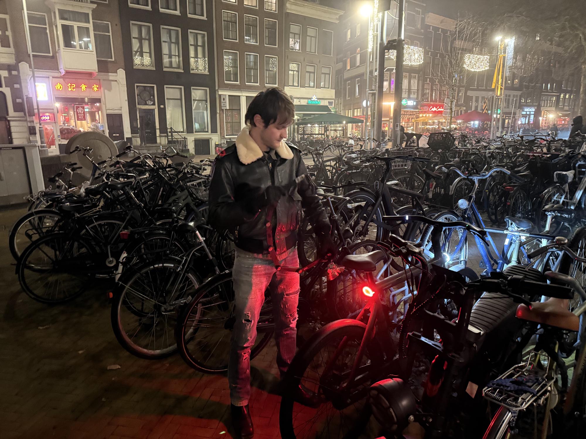 outside