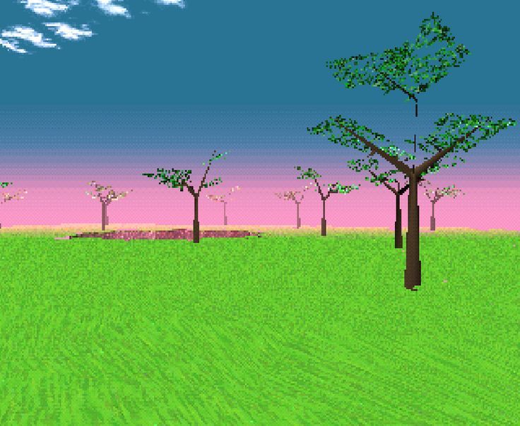pixel tree