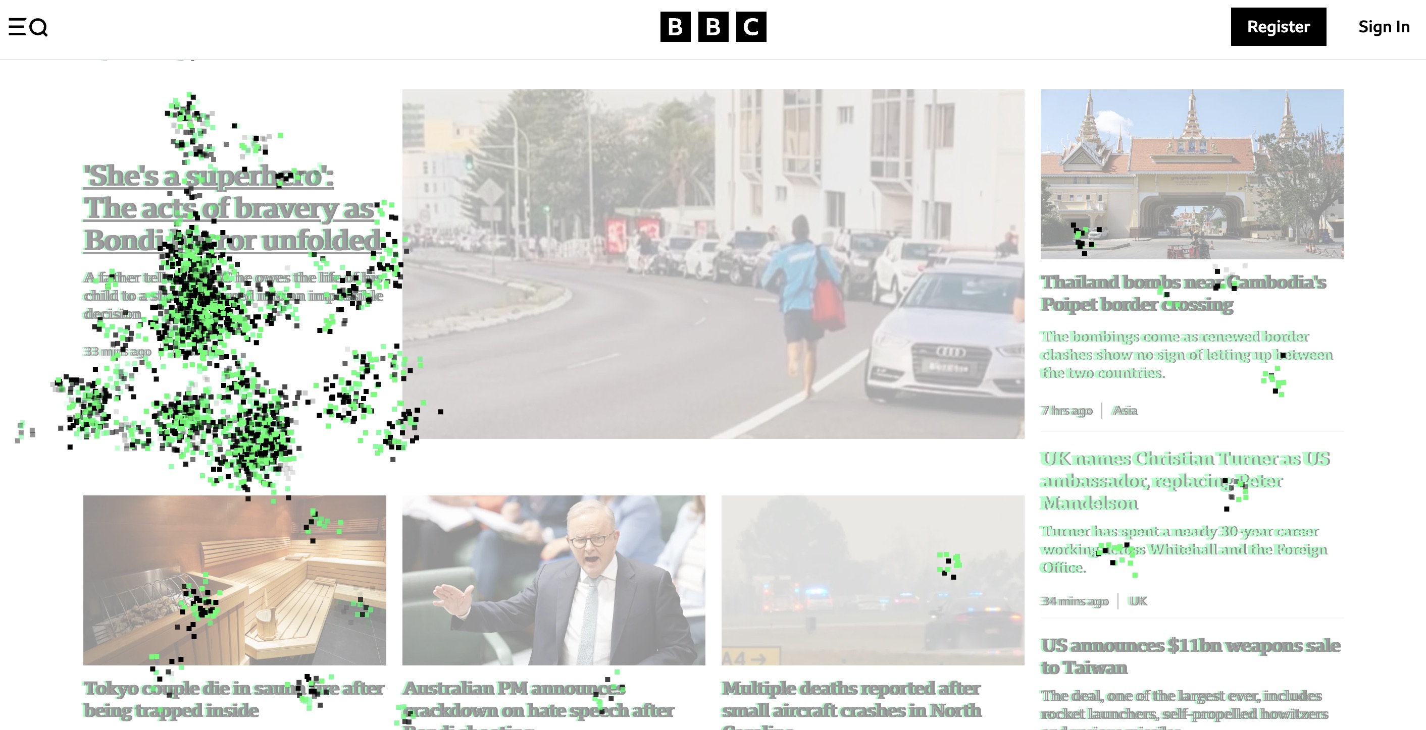 Progressive pixel distortion